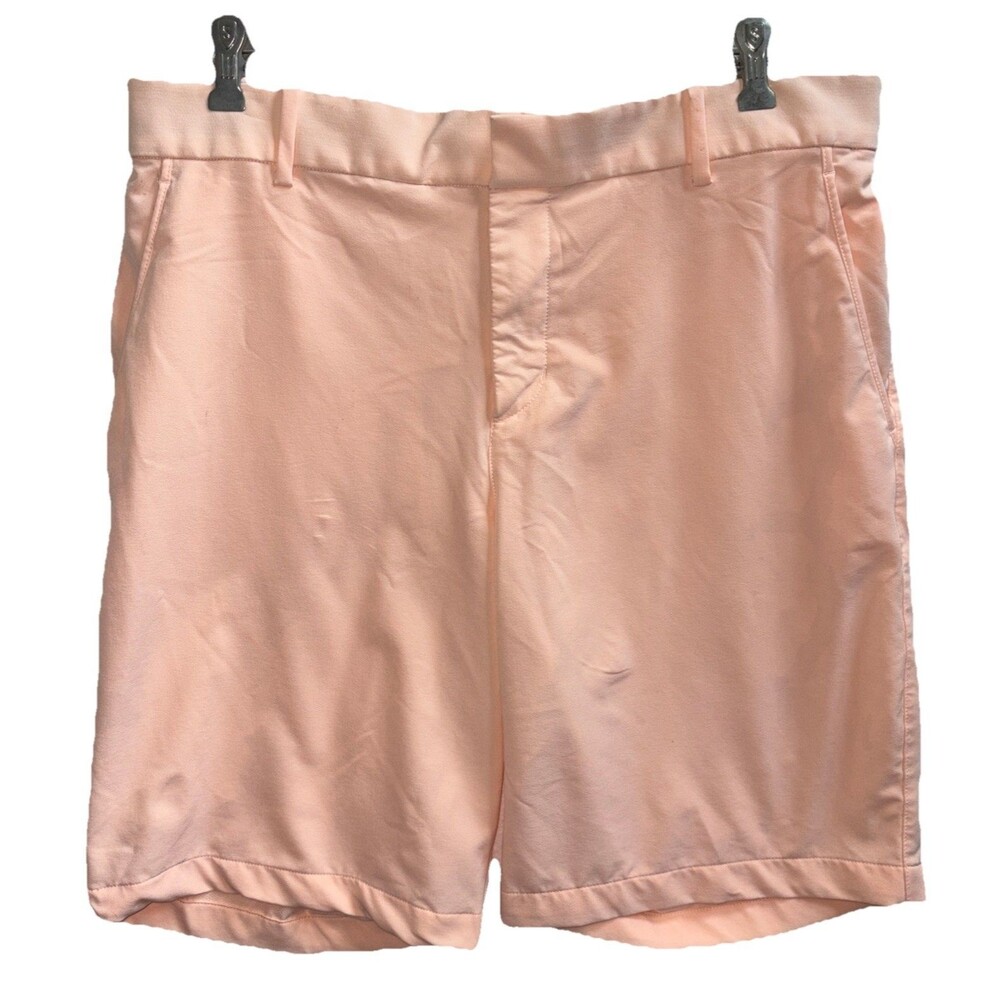 Mens Nike Golf Peach Standard Fit Performance 9” Inseam Shorts Size 34